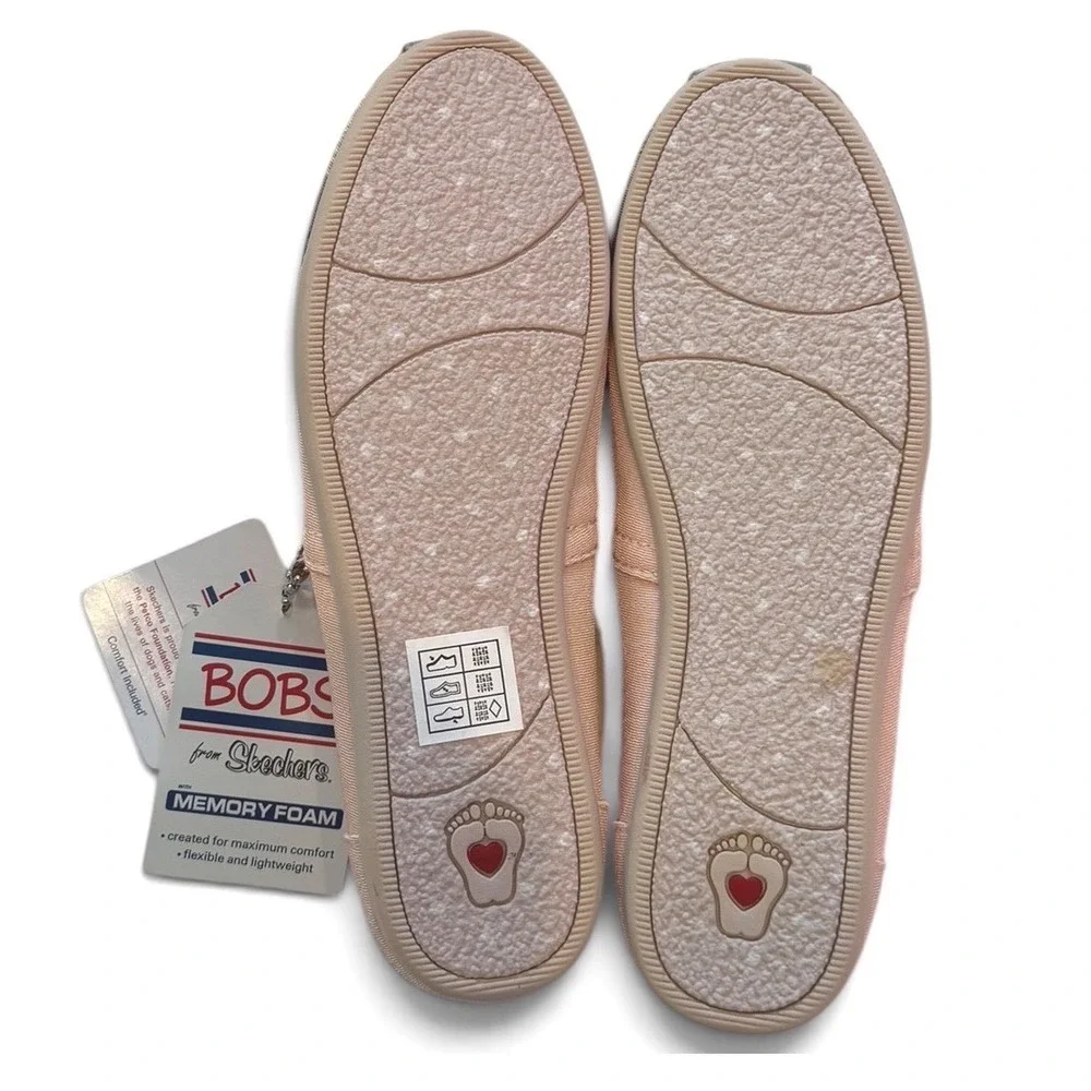 Skechers BOBS Petco Foundation Cats Rule Pink Cat Face Shoes Size 6 NWT RARE